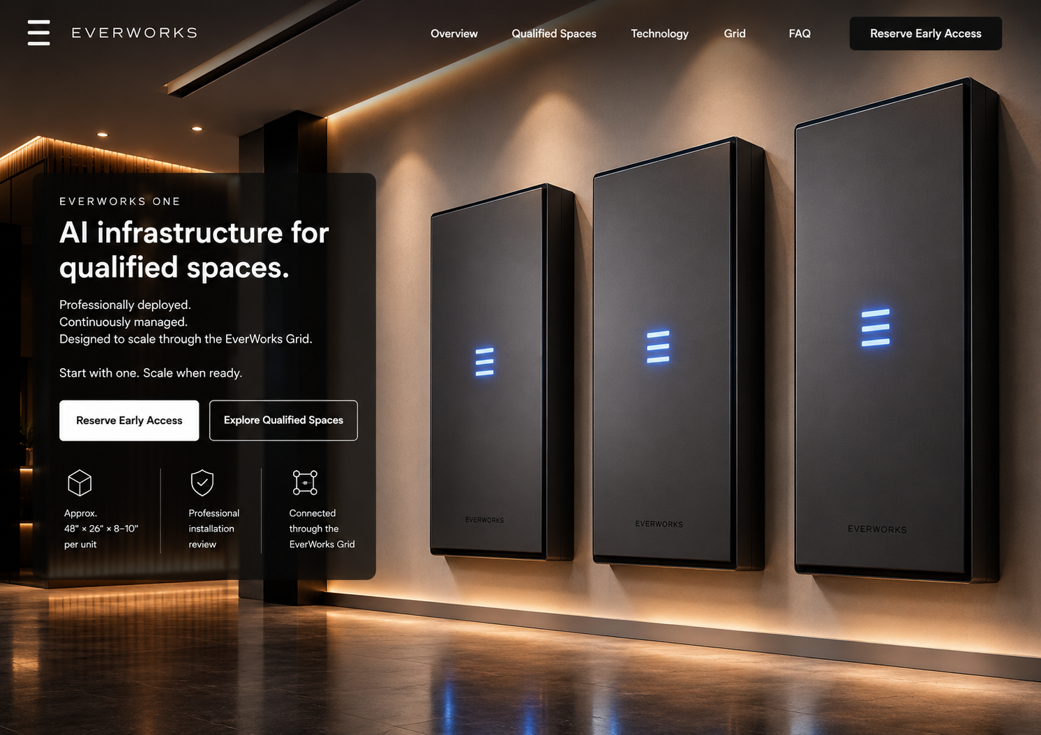 EverWorks architectural AI infrastructure hero